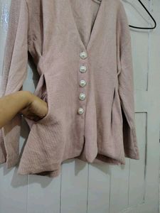 🔥Woolen blazer 😍 New Nude pink sweater overcoat