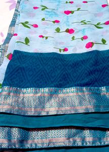 Blue Saree