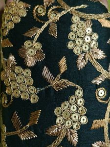 Fancy Black Clutch- Embroidery Work