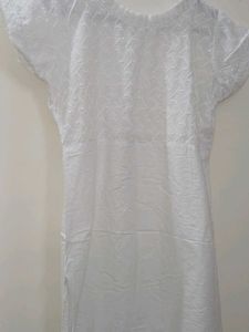 White Embroidered Dress