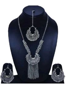 Silver Crescent Body Chain