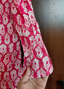 Pink Printed Kurta