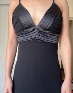 Black Padded Short Dress