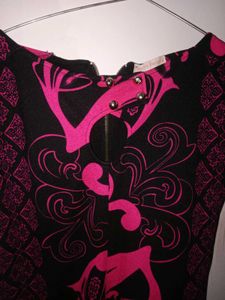 Pink &amp; Black Pattern Top
