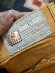 Semi Formal Yellow Jeans Pant