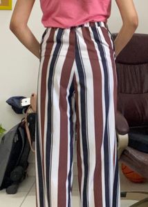 Shein Striped High Waist Pants