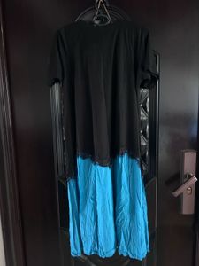 Blue black loose dress