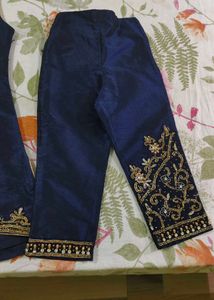 Embellished New Kurti Pant Set For 3 Year Girl