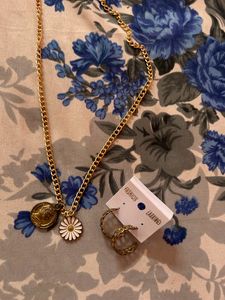 Combo Of Dainty Necklace And Earrings