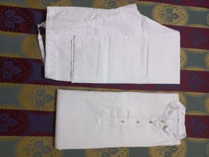 New White Kurta Pajama Set