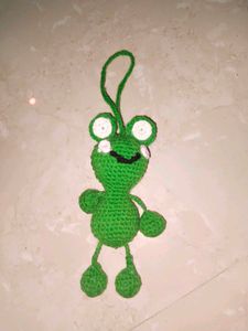 Crochet Frog Keychain for Bags &amp; Keys