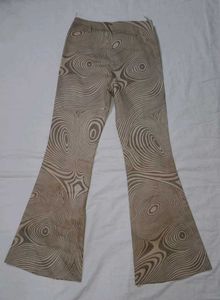 Y2k Retro Patterned Flared Pants
