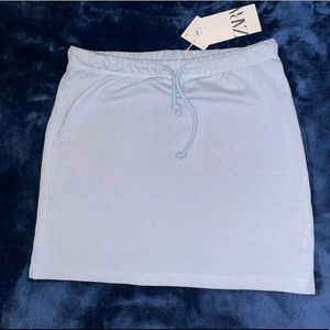 Zara Mini Skirt Sky Blue