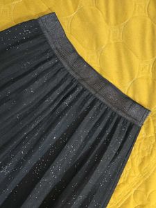 Sparkly Pleated Maxi Skirt waist 30