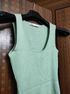 Zara Knit Bodysuit Top