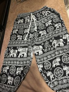 Elephant Print Short Harem Pants
