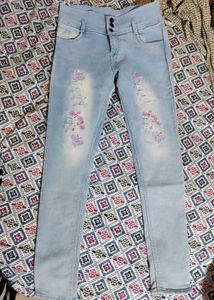 Butterfly Embellished Jeans