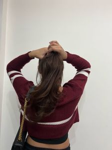 Cropped Knit Top from Shein