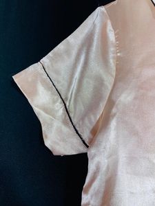 Satin Baby Pink Nightsuit(women)