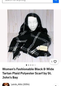 St. John's Bay Tartan Plaid Scarf