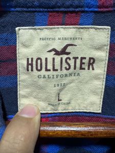 Hollister Checked Plaid Flannel Shirt