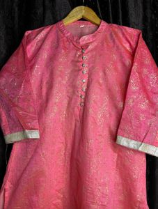💗🎀Pink &amp; Gold Ethnic Kurta