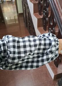 Black And White Check Dress 🔥