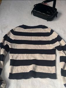 Zara Striped Long Sleeve Top