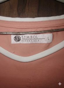 Cute Peach Ringer Tee✨