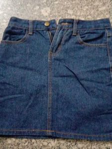 Denim Mini Skirt