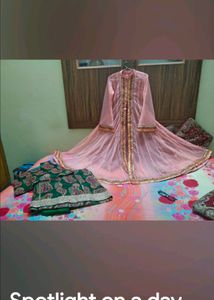 3 Piece Anarkali Shrug Suit