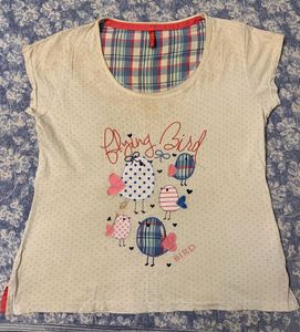 Cute Bird Print Tee