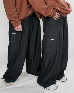 Parachute Pants-Black