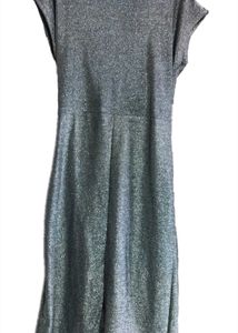 Metalic Draped Cocktail Dress