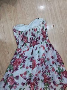 Floral Chiffon Hi-Lo Dress