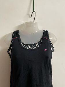 Gym Top With Sports Bra