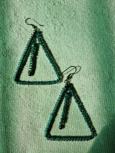 Triangle And Tassle Eaaring Combo