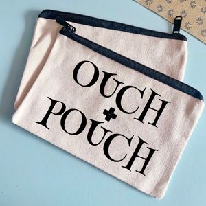 Ouch + Pouch Canvas Zipper Bags