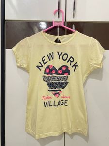 Yellow &#39;New York&#39; Graphic Tee
