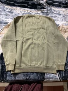 Olive Green Pullover Sweatshirt
