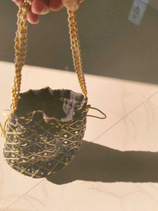 Beaded Drawstring Pouch