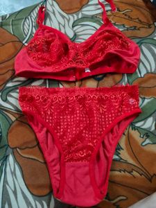 Red Lingerie Set