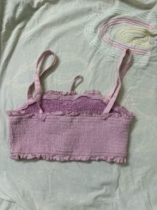 Cute Pinkish Purple Crop Top