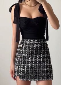 Newme Black Tie Up Top