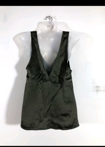 zara olive green top