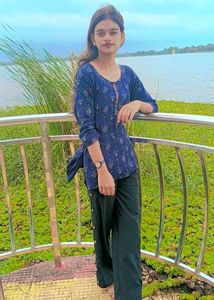 Stylish Blue Printed Kurta