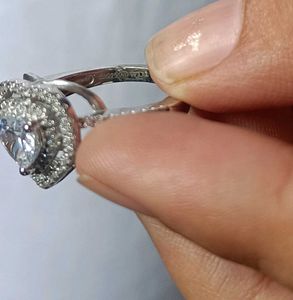 Real 925 Silver Heart Ring