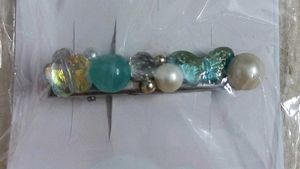 🌊✨Ocean-Inspired Beaded Hair Clip with Pearls ✨