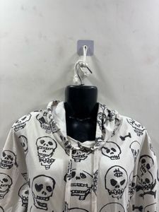 Skull Print Hoodie
