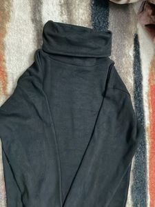 Black Turtleneck Bodycon Dress